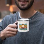 Tazza smaltata personalizzata Dear Dad Great Job We're Awesome Funny per il padre, il nonno, il marito, il regalo più bello.