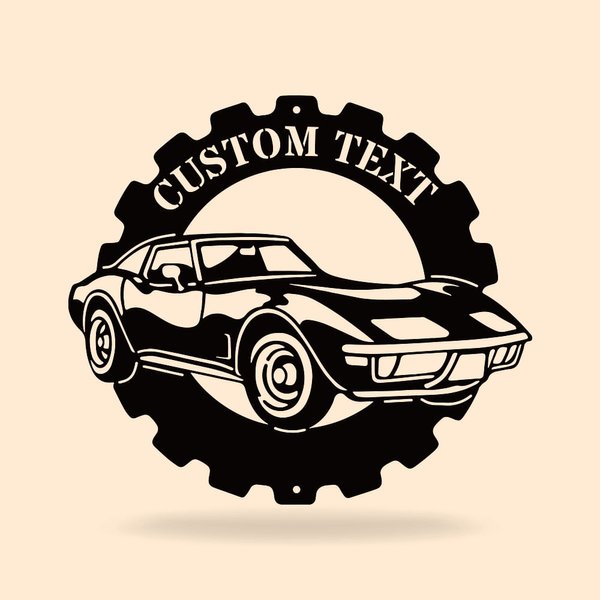 Personalizzato in metallo Classic Car Sign Wall Sign Workshop Sign Garage Sign Home Decor Father's Day Gift for Dad Grandpa Brother Boyfriend