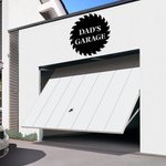 Personalized Dad's Garage Saw Blade Metal Sign for Home Decoration Laser Cutting Father's Day Gift