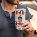 Henkilökohtainen Tämä hämmästyttävä isä kuuluu 20oz Tumbler kuumille ja kylmille juomille Isänpäivä kiitospäivä