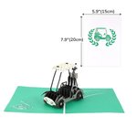 Personalized 3D Super Dad Golf Cart Jeep Guitar Thank You Lighter Greeting Card Father's Day Gift