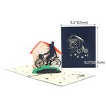 Personalized 3D Super Dad Golf Cart Jeep Guitar Thank You Lighter Greeting Card Father's Day Gift