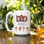 Personalized Dear Dad We Love You Every Day White Ceramic Mug Father's Day Gift for Him