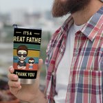 Henkilökohtainen Se on suuri isä kiitos 20oz Tumbler kuumille ja kylmille juomille Isänpäivä lahja