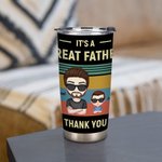 Henkilökohtainen Se on suuri isä kiitos 20oz Tumbler kuumille ja kylmille juomille Isänpäivä lahja
