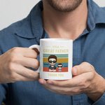 Personalized Great Handsome Dad Cute Kid Thank Dad White Ceramic Mug Father's Day Birthday Gift for Man