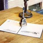 Personalized 3D Super Dad Golf Cart Jeep Guitar Thank You Lighter Greeting Card Father's Day Gift