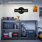 Personalized Papas Workshop Metal Sign Garage Sign Wall Art Decoration for Indoor and Outdoor
