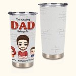 Henkilökohtainen Tämä hämmästyttävä isä kuuluu 20oz Tumbler kuumille ja kylmille juomille Isänpäivä kiitospäivä