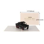 Personalized 3D Super Dad Golf Cart Jeep Guitar Thank You Lighter Greeting Card Father's Day Gift