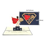 Personalized 3D Super Dad Golf Cart Jeep Guitar Thank You Lighter Greeting Card Father's Day Gift