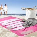 Henkilökohtainen Premium Super imukykyinen nopeasti kuiva pehmeä rantapyyhe nimellä monivärinen ranta tarvikkeet syntymäpäivälahja perheen ystävälle