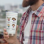 Personalised Cute Kid Notebook We're Awesome Love Your Favorites 20oz Tumbler Family Anniversary Gift for Papa Grandma Grandpa Mama Mimi Nana