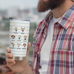 Henkilökohtainen sarjakuvahahmo Muistikirja Love You Always 20oz Tumbler Perhe Vuosipäivä Lahja Isänpäivä Lahja