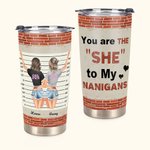 Henkilökohtainen Bestie lainausmerkit Olet hän minun Nanigans 20oz Tumbler syntymäpäivä ystävyys lahja