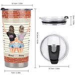 Henkilökohtainen Bestie lainausmerkit Olet hän minun Nanigans 20oz Tumbler syntymäpäivä ystävyys lahja