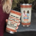 Henkilökohtainen Bestie lainausmerkit Emme ole sokeri ja mauste Olemme Salvia ja Hood ja Wish 20oz Tumbler Ystävyys lahja Päivittäinen käyttö