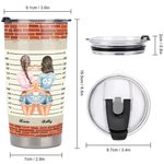 Henkilökohtainen Bestie lainausmerkit Emme ole sokeri ja mauste Olemme Salvia ja Hood ja Wish 20oz Tumbler Ystävyys lahja Päivittäinen käyttö