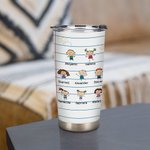 Henkilökohtainen sarjakuvahahmo Muistikirja Love You Always 20oz Tumbler Perhe Vuosipäivä Lahja Isänpäivä Lahja