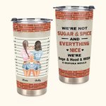 Henkilökohtainen Bestie lainausmerkit Emme ole sokeri ja mauste Olemme Salvia ja Hood ja Wish 20oz Tumbler Ystävyys lahja Päivittäinen käyttö