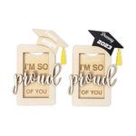 Personalized Wooden Box Laser Cut Card Holder Graduation Gift for Classmate Student Daughter Son