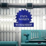 Personalised Papas Workshop Metal Sign Home Decor for Dad Grandfather Father's Day Birthday Anniversary Gift