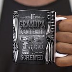 Tasse Mécanique Personnalisée Tasse Mécanique pour Papa Grand-père Je ne peux pas le réparer Nous sommes tous foutus Cadeau Fête des Pères