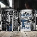 Tasse Mécanique Personnalisée Tasse Mécanique pour Papa Grand-père Je ne peux pas le réparer Nous sommes tous foutus Cadeau Fête des Pères
