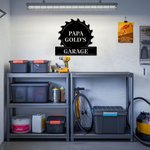 Personalised Papas Workshop Metal Sign Home Decor for Dad Grandfather Father's Day Birthday Anniversary Gift