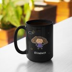 Mug céramique noir personnalisé Hug Each Other We Love You Always Forever