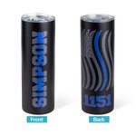 Gobelet personnalisé Ligne bleue Police First Responder Gobelet à café EMS Thin Blue Line Gobelet pour homme Cadeau Fête des pères