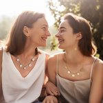 Personalized 1-5 Discs Charm Necklace with Name and Icon for Mother Daughter Best Sisters Pet Lovers Jewellery Gift