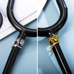 Personalized Birth Flower Stethoscope Tag with Name Gift For Medical Practitioner Nurses Doctors Medical Students