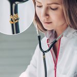 Personalized Birth Flower Stethoscope Tag with Name Gift For Medical Practitioner Nurses Doctors Medical Students