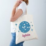 Sac à main personnalisé avec paillettes pour le bal de disco Cadeau de demoiselle d'honneur
