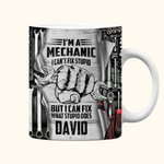 Mug Céramique Personnalisé avec Nom et Motif Cadeau de Fête des Pères pour Papa