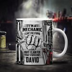 Mug Céramique Personnalisé avec Nom et Motif Cadeau de Fête des Pères pour Papa