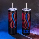 Gobelet personnalisé Ligne bleue Police First Responder Gobelet à café EMS Thin Blue Line Gobelet pour homme Cadeau Fête des pères