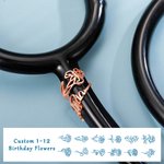 Personalized Birth Flower Stethoscope Tag with Name Gift For Medical Practitioner Nurses Doctors Medical Students