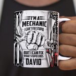 Mug Céramique Personnalisé avec Nom et Motif Cadeau de Fête des Pères pour Papa