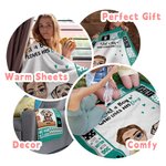 Personalised Just A Boy Who Loves His Dog Soft Blanket Birthday Father's Day Gift for Pet Lover