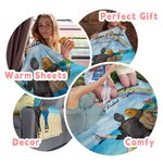 Personalisierte Mutter und Tochter Forever Linked Together Decke Woman's Day