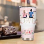 Henkilökohtainen Sinä ja minä saimme tämän rakkauden kanssa häät kukka 30oz Tumbler pari Memorial Day lahja