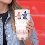 Henkilökohtainen Sinä ja minä saimme tämän rakkauden kanssa häät kukka 30oz Tumbler pari Memorial Day lahja