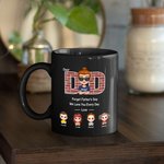 Personalised We Love Dad Every Day Black Ceramic Mug Anniversary Father’s Day Gift for Dad