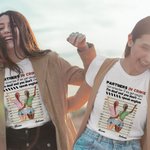 Henkilökohtainen Partners in Crime vain muistaa, jos jäämme kiinni olen kuuro ja et puhu Englanti Funny Besties lainauksia T-paita T-paita