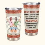 Henkilökohtainen Bestie lainausmerkit Best Bitches sietää idiootit ja pitää toisiaan järjissään 20oz Tumbler kuumille ja kylmille juomille ystävä lahjoja