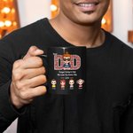 Personalised We Love Dad Every Day Black Ceramic Mug Anniversary Father’s Day Gift for Dad