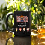 Personalised We Love Dad Every Day Black Ceramic Mug Anniversary Father’s Day Gift for Dad