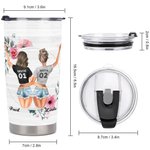 Personalized Bestie Quote Our Laughs Are Limitless Our Memories Are Countless Our Friendship Is Endless 20oz Tumbler Friend Gifts Daily Use